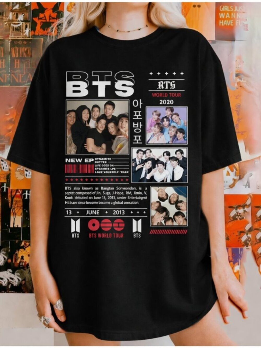 BTS 20132026 World Tour Graphic Unisex T-Shirt for ARMY 257